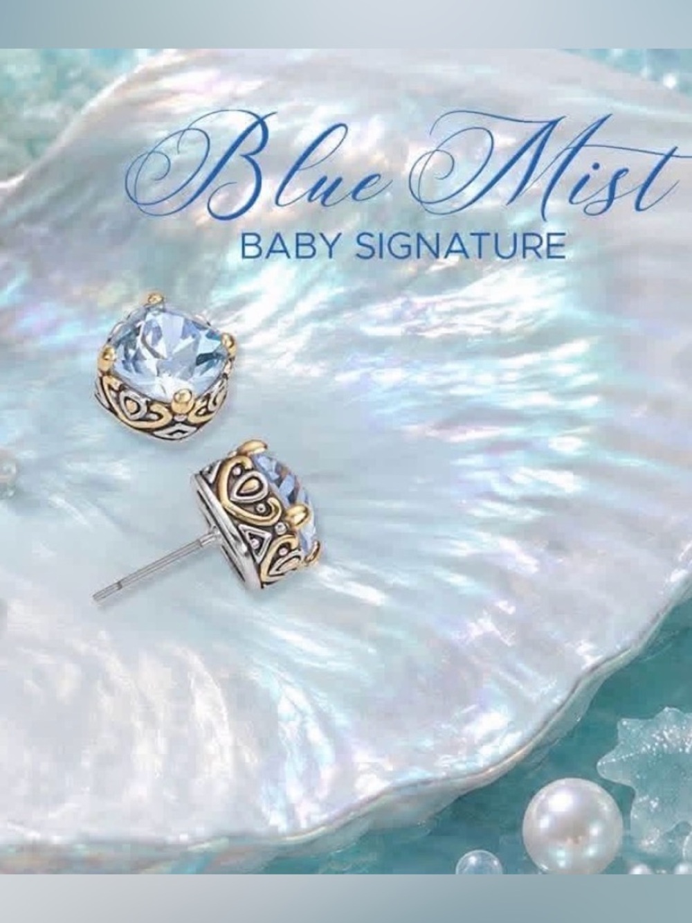 Blue Mist - Baby Signature Earrings by Park Lane
